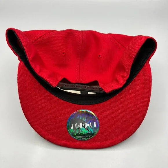 Air Jordan Hat‎ Men Red Embroidered Black Logo 9Fifty New Era Snap Back Cap